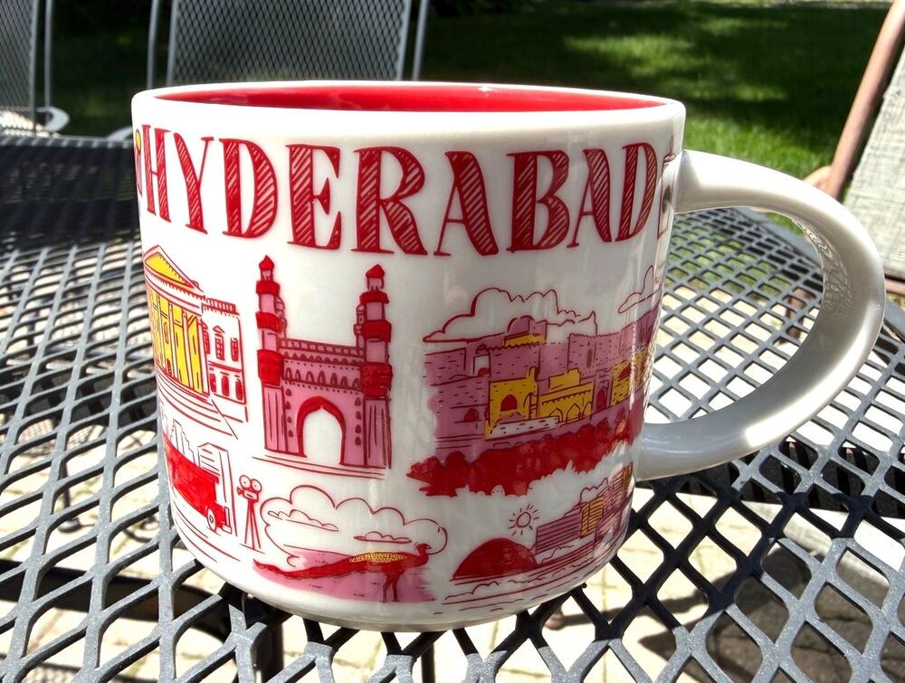 Starbucks You Are Here Mug Hyderabad Been There Series New No Box Red 16 oz.
